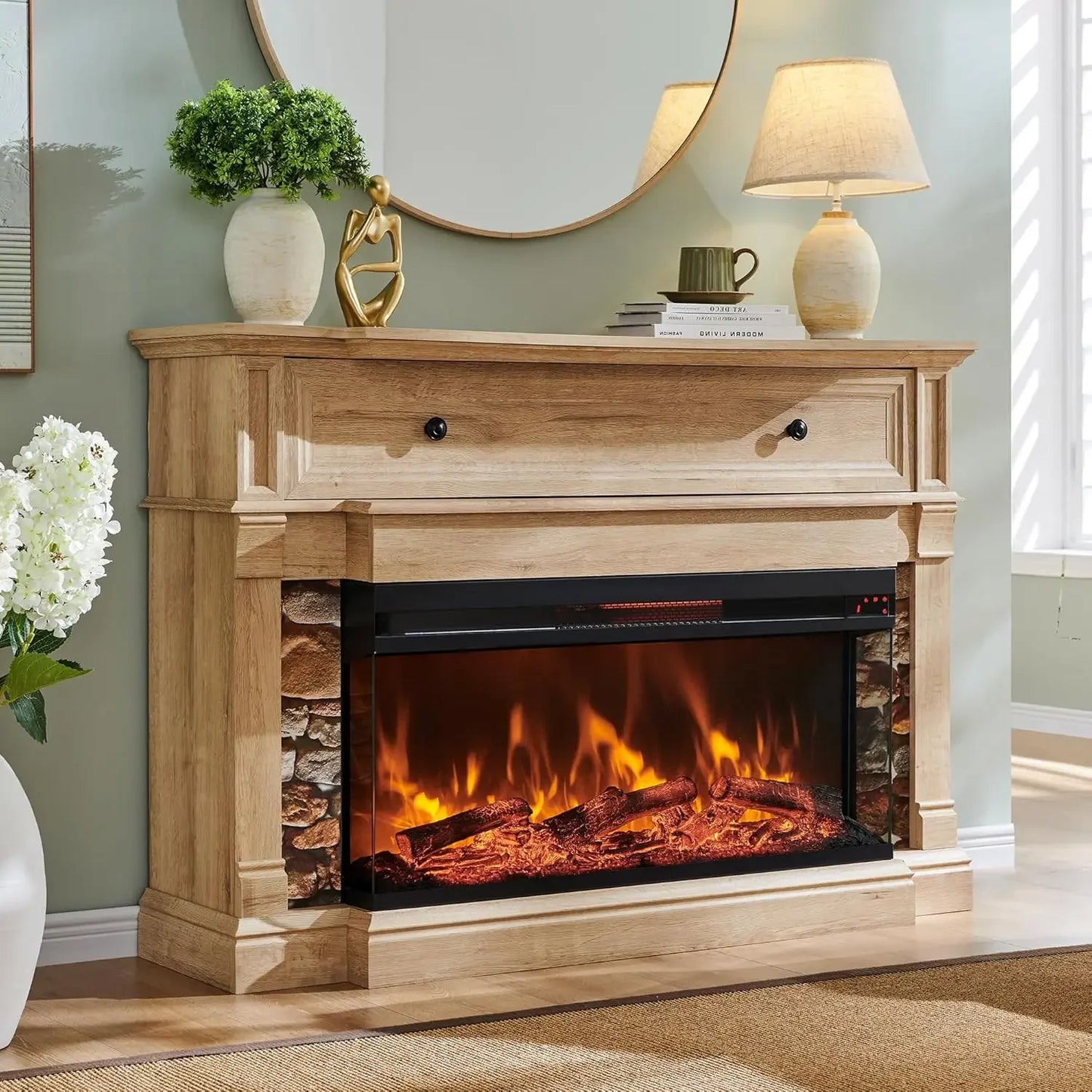 Farmhouse Electric Fireplace