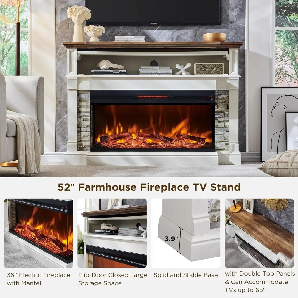 Farmhouse Electric Fireplace