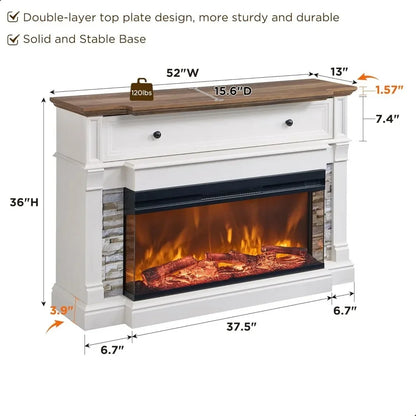 Farmhouse Electric Fireplace